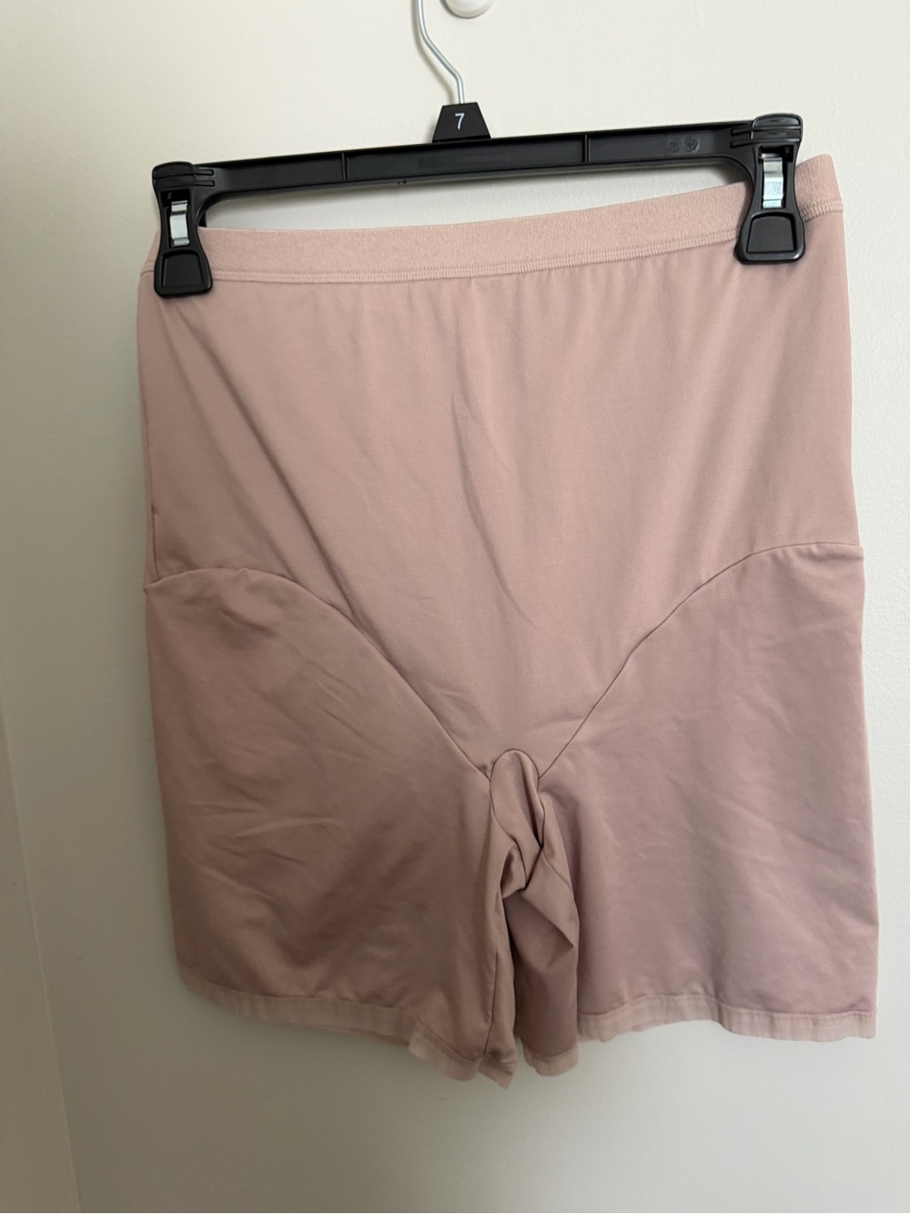 Maiden Form High-Waist Shaping Shorts in Beige Size XL